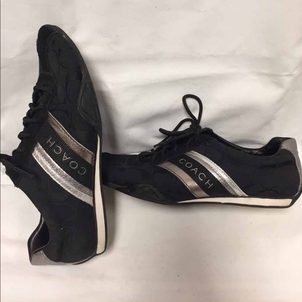 Coach Sneakers Ladies’ Size 7 1/2 Med black/silver